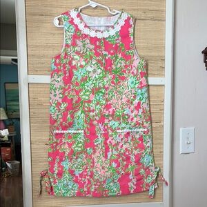 Lily Pulitzer Floral Sleeveless Dress in Pink and Green